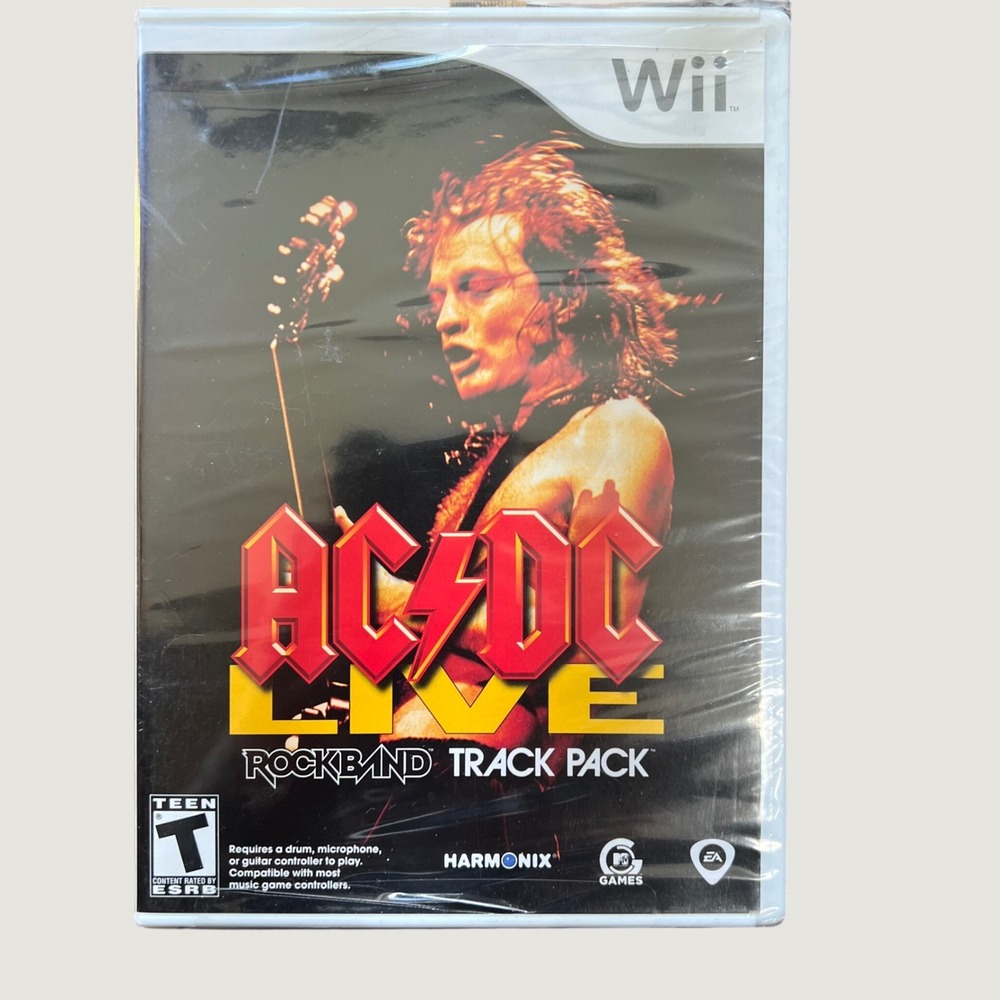 Nintendo Wii AC/DC Live Rock Band Track Pack Game New In Sealed Package